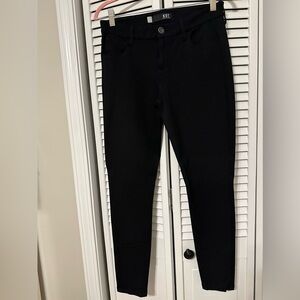 KUT from the Kloth Ponte pant Donna High-Rise Ankle Skinny in Black